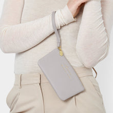 Load image into Gallery viewer, KATIE LOXTON | ZODIAC WRISTLET POUCH | AQUARIUS LUNA GREY