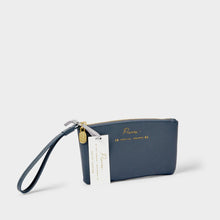Load image into Gallery viewer, KATIE LOXTON | ZODIAC WRISTLET POUCH | PISCES NAVY