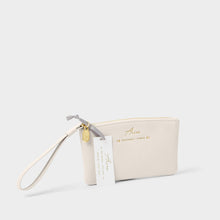Load image into Gallery viewer, KATIE LOXTON | ZODIAC WRISTLET POUCH | ARIES OFF WHITE