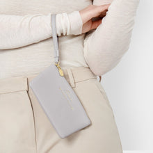 Load image into Gallery viewer, KATIE LOXTON | ZODIAC WRISTLET POUCH | GEMINI LUNA GREY