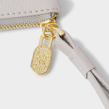 Load image into Gallery viewer, KATIE LOXTON | ZODIAC WRISTLET POUCH | GEMINI LUNA GREY