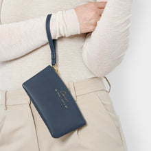 Load image into Gallery viewer, KATIE LOXTON | ZODIAC WRISTLET POUCH | CANCER NAVY