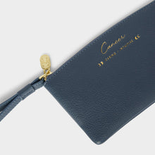 Load image into Gallery viewer, KATIE LOXTON | ZODIAC WRISTLET POUCH | CANCER NAVY