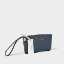 Load image into Gallery viewer, KATIE LOXTON | ZODIAC WRISTLET POUCH | CANCER NAVY