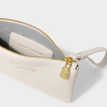 Load image into Gallery viewer, KATIE LOXTON | ZODIAC WRISTLET POUCH | LEO OFF WHITE