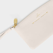Load image into Gallery viewer, KATIE LOXTON | ZODIAC WRISTLET POUCH | LEO OFF WHITE