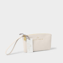 Load image into Gallery viewer, KATIE LOXTON | ZODIAC WRISTLET POUCH | LEO OFF WHITE