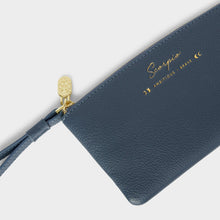 Load image into Gallery viewer, KATIE LOXTON | ZODIAC WRISTLET POUCH | SCORPIO NAVY