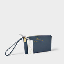Load image into Gallery viewer, KATIE LOXTON | ZODIAC WRISTLET POUCH | SCORPIO NAVY