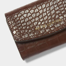Load image into Gallery viewer, KATIE LOXTON | MARNI PURSE | CHOCOLATE FAUX CROC