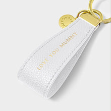 Load image into Gallery viewer, KATIE LOXTON | SENTIMENT LOOP KEYRING | LOVE YOU MUMMY | POWDER BLUE