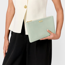 Load image into Gallery viewer, KATIE LOXTON | BIRTHSTONE POUCH | AUGUST | SAGE GREEN