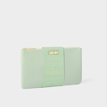 Load image into Gallery viewer, KATIE LOXTON | BIRTHSTONE POUCH | AUGUST | SAGE GREEN