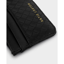 Load image into Gallery viewer, KATIE LOXTON | NOVA WOVEN TEXTURE CARDHOLDER | BLACK