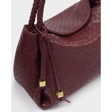 Load image into Gallery viewer, KATIE LOXTON | NOVA WOVEN TEXTURE TOP HANDLE BAG | CHERRY