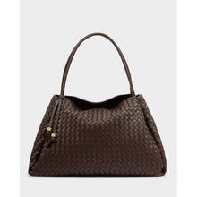 Load image into Gallery viewer, KATIE LOXTON | NOVA HAND WOVEN LARGE SHOULDER BAG | CHOCOLATE BROWN