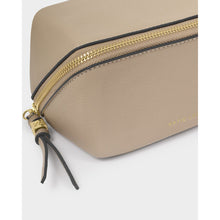 Load image into Gallery viewer, KATIE LOXTON | FOLD-OUT MIRROR MAKE UP BAG | LIGHT TAUPE