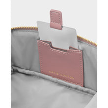 Load image into Gallery viewer, KATIE LOXTON | FOLD-OUT MIRROR MAKE UP BAG | DEEP ROSE