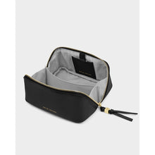 Load image into Gallery viewer, KATIE LOXTON | FOLD-OUT MIRROR MAKE UP BAG | BLACK