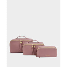 Load image into Gallery viewer, KATIE LOXTON | SOHO LARGE MAKE UP / WASH BAG | DEEP ROSE
