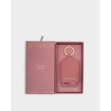 Load image into Gallery viewer, KATIE LOXTON | HIDDEN PHOTO KEYRING | SO LOVED | RASPBERRY PINK