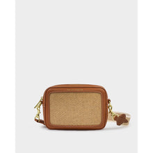 Load image into Gallery viewer, KATIE LOXTON | AVERY RAFFIA SMALL CROSSBODY BAG | NATURAL RAFFIA