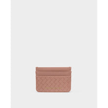 Load image into Gallery viewer, KATIE LOXTON | NOVA WOVEN TEXTURE CARDHOLDER | PINK CLAY