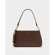 Load image into Gallery viewer, KATIE LOXTON | NOVA SMALL SHOULDER BAG | DARK CHOCOLATE WOVEN