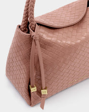 Load image into Gallery viewer, KATIE LOXTON | NOVA WOVEN TEXTURE TOP HANDLE BAG | PINK CLAY