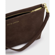 Load image into Gallery viewer, KATIE LOXTON | CORD SMALL SHOULDER BAG | BITTER CHOCOLATE SUEDETTE