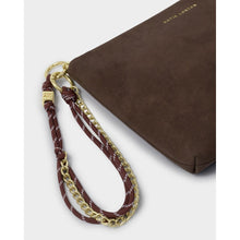Load image into Gallery viewer, KATIE LOXTON | CORD SMALL SHOULDER BAG | BITTER CHOCOLATE SUEDETTE