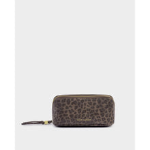 Load image into Gallery viewer, KATIE LOXTON | FOLD OUT MIRROR MAKE UP BAG | LEOPARD