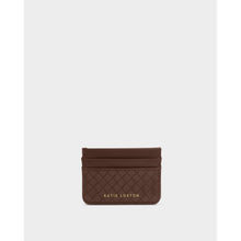 Load image into Gallery viewer, KATIE LOXTON | NOVA WOVEN TEXTURE CARDHOLDER | CHOCOLATE WOVEN