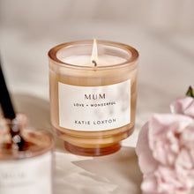 Load image into Gallery viewer, KATIE LOXTON | SENTIMENT CANDLE | MUM | FRESH LINEN AND WHITE LILY