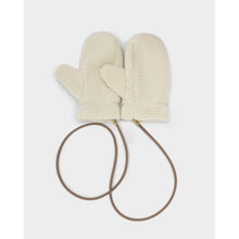 Load image into Gallery viewer, KATIE LOXTON | TEDDY MITTENS WITH CORD | CREAM