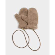Load image into Gallery viewer, KATIE LOXTON | TEDDY MITTENS WITH CORD | TAN