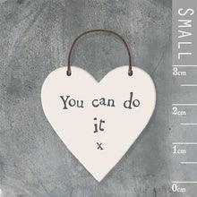 Load image into Gallery viewer, EAST OF INDIA LITTLE HEART SIGN YOU CAN DO IT X