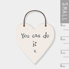 Load image into Gallery viewer, EAST OF INDIA LITTLE HEART SIGN YOU CAN DO IT X