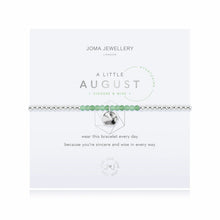 Load image into Gallery viewer, JOMA JEWELLERY | A LITTLE | BIRTHSTONE AUGUST AVENTURINE BRACELET