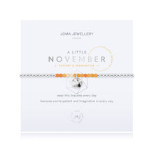 Load image into Gallery viewer, JOMA JEWELLERY | A LITTLE | BIRTHSTONE NOVEMBER YELLOW QUARTZ BRACELET