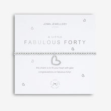 Load image into Gallery viewer, JOMA JEWELLERY | A LITTLES | FABULOUS FORTY SILVER BRACELET NEW