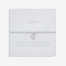 Load image into Gallery viewer, JOMA JEWELLERY | BIRTHFLOWER A LITTLE | JANUARY SNOWDROP BRACELET