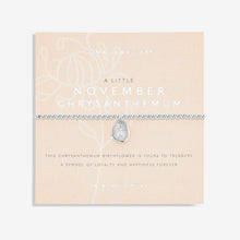 Load image into Gallery viewer, JOMA JEWELLERY | BIRTHFLOWER A LITTLE | NOVEMBER CHRYSANTHEMUM BRACELET