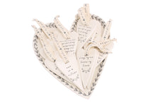 Load image into Gallery viewer, SENT AND MEANT 6 ASSORTED CERAMIC MUM SLOGAN DANGLE KEEPSAKES HEARTS