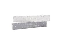 Load image into Gallery viewer, SENT AND MEANT ASSORTED SENTIMENT WOODEN BLOCKS GREY AND WHITE