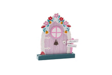 Load image into Gallery viewer, ONCE UPON A TIME 4 ASSORTED WOODEN FAIRY DOORS FREESTANDING CHILDREN