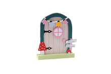 Load image into Gallery viewer, ONCE UPON A TIME 4 ASSORTED WOODEN FAIRY DOORS FREESTANDING CHILDREN