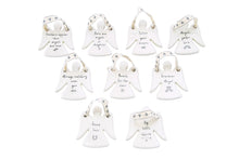 Load image into Gallery viewer, SENT AND MEANT 9 ASSORTED HANGING CERAMIC ANGELS