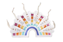 Load image into Gallery viewer, CHASING RAINBOWS 6 ASSORTED CERAMIC HANGING SLOGAN HEARTS GIFT