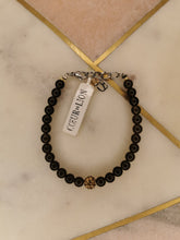 Load image into Gallery viewer, COEUR DE LION | SMOKY QUARTZ AND SWAROVSKI CRYSTAL BRACELET A4262